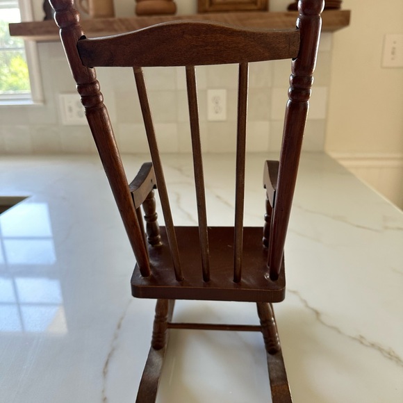 Mini Wooden Rocking Chair - Picture 3 of 4
